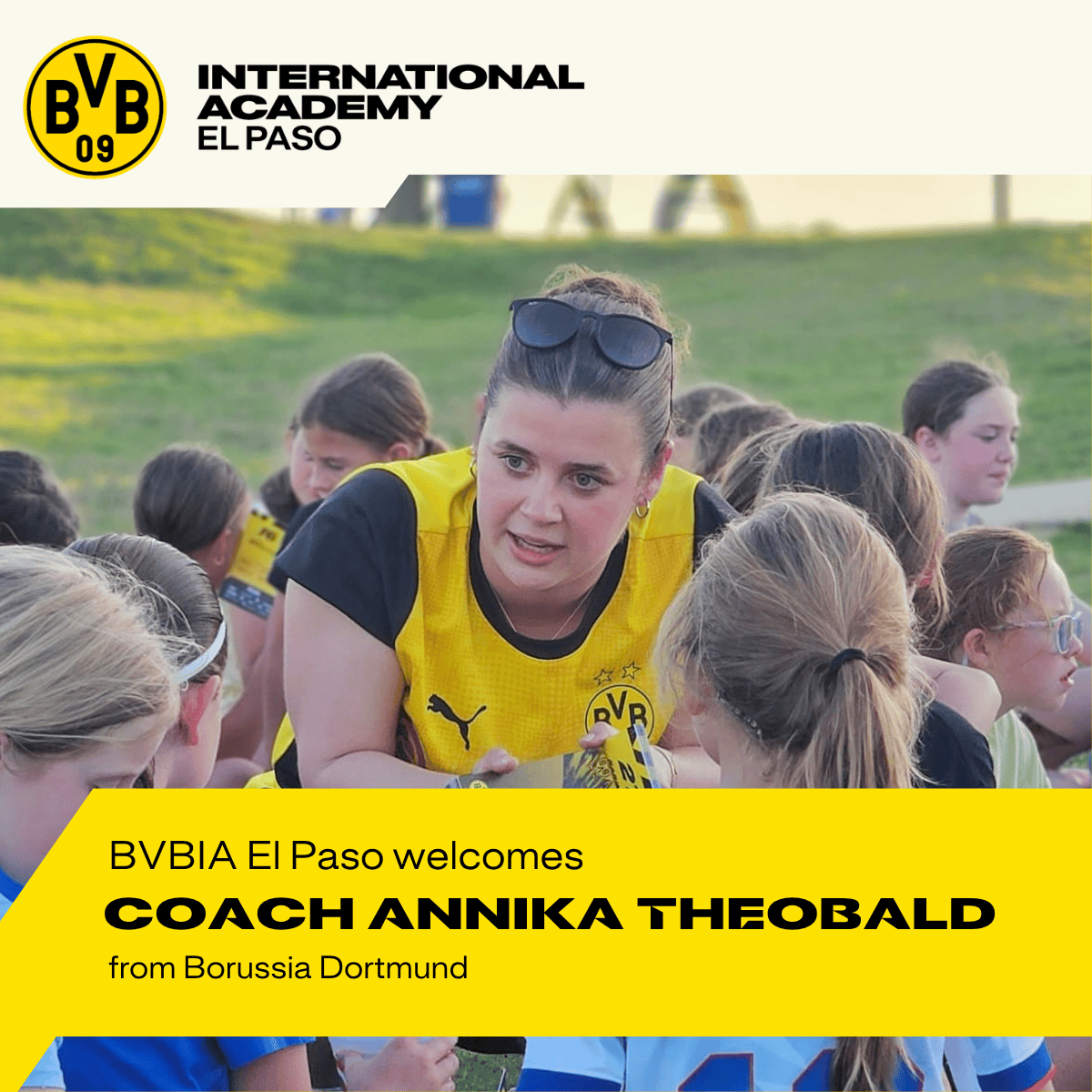 BVBIA El Paso Welcomes Coach Annika Theobald from Borussia Dortmund